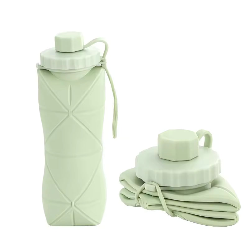 Silicone Folding Water Bottle - Space-Saving Hydration!