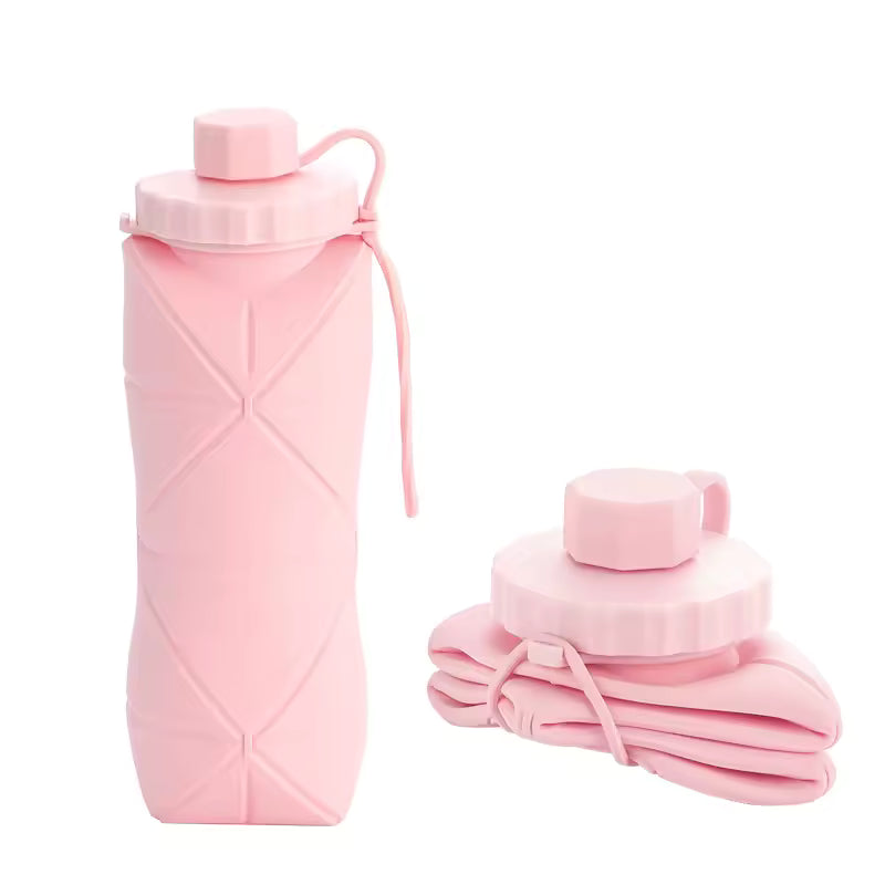 Silicone Folding Water Bottle - Space-Saving Hydration!